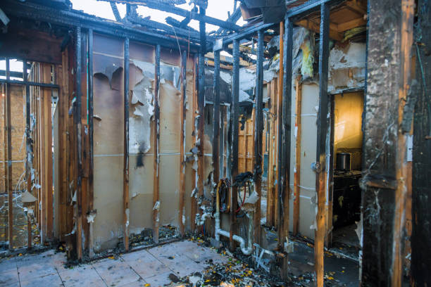 Professional Fire Damage Restoration technician working in Oakleaf Plantation, FL